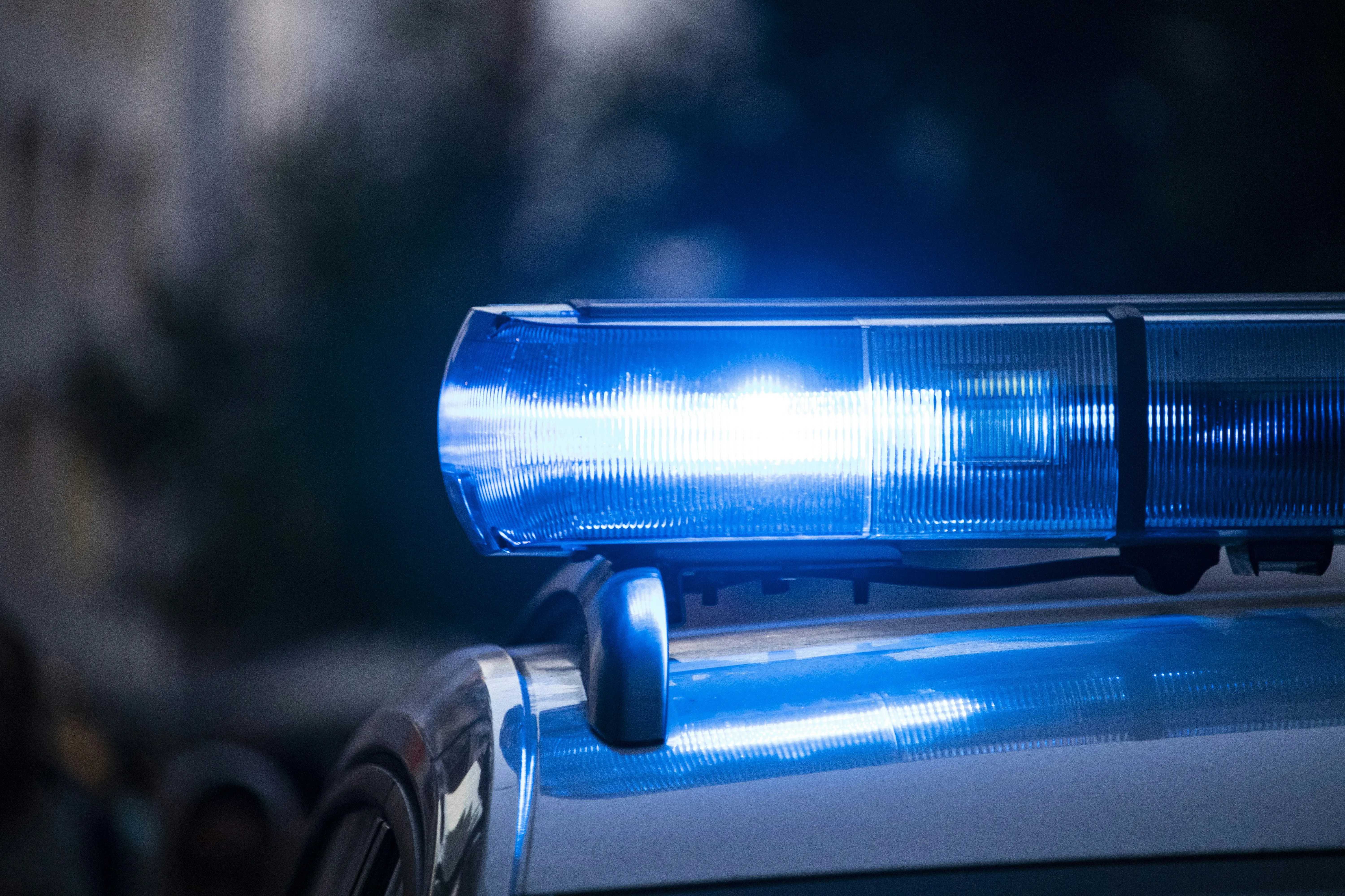 Symbolbild für das Projekt TXT - Sprache als Spur: Blaulicht eines Polizeiautos.